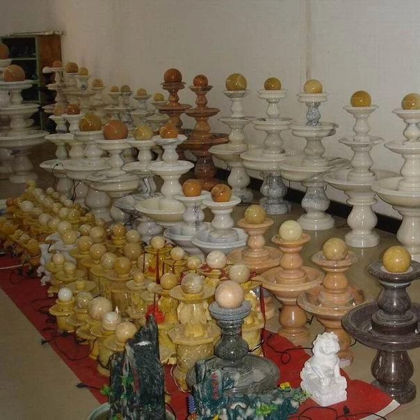 Hand Carved Rotating Granite Ball Water Fountain Granite Balls