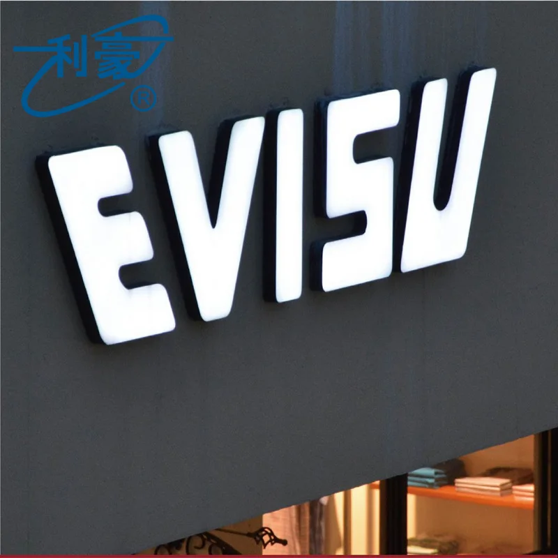 different styles alphabet letters crystal led light box 3d illuminated sign