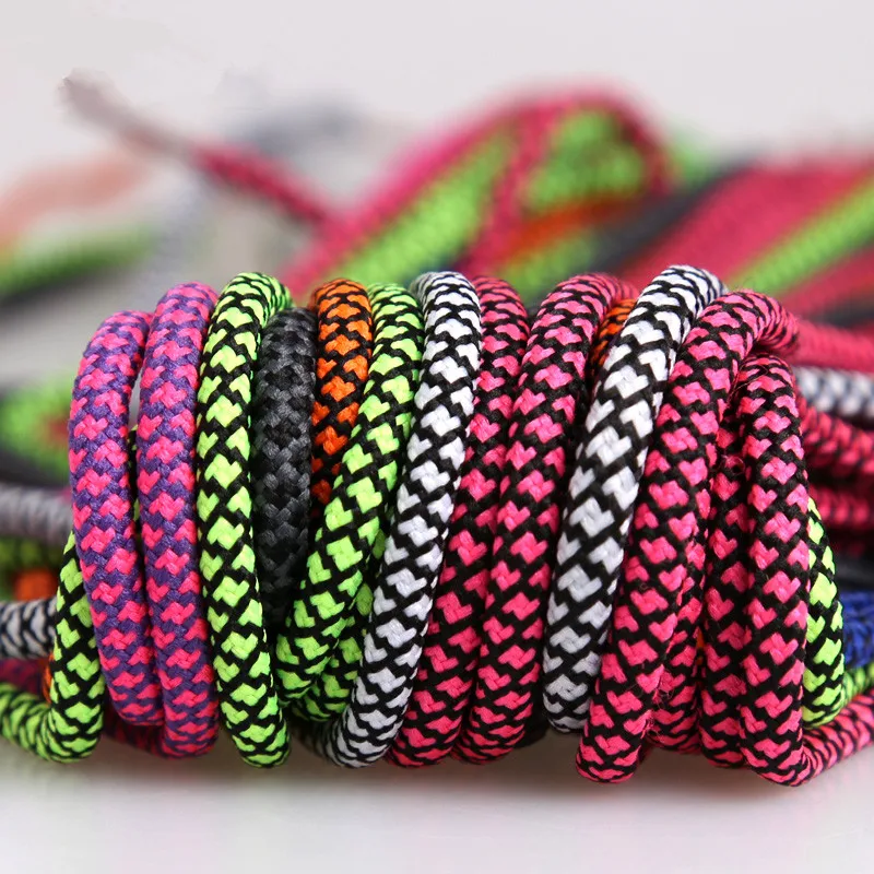 2021 Fuzhou YoYo Fashion Rope Shoe Laces Round Colored Rope Laces for Asics Shoes