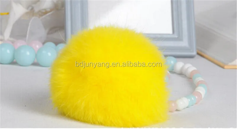 Китайский мех енота шары / черный кролик меховая шапка / сумка мех пом аксессуары