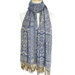 New Women Scarf Shawls Autumn Winter Viscose Paisley Jacquard Pashmina Scarf