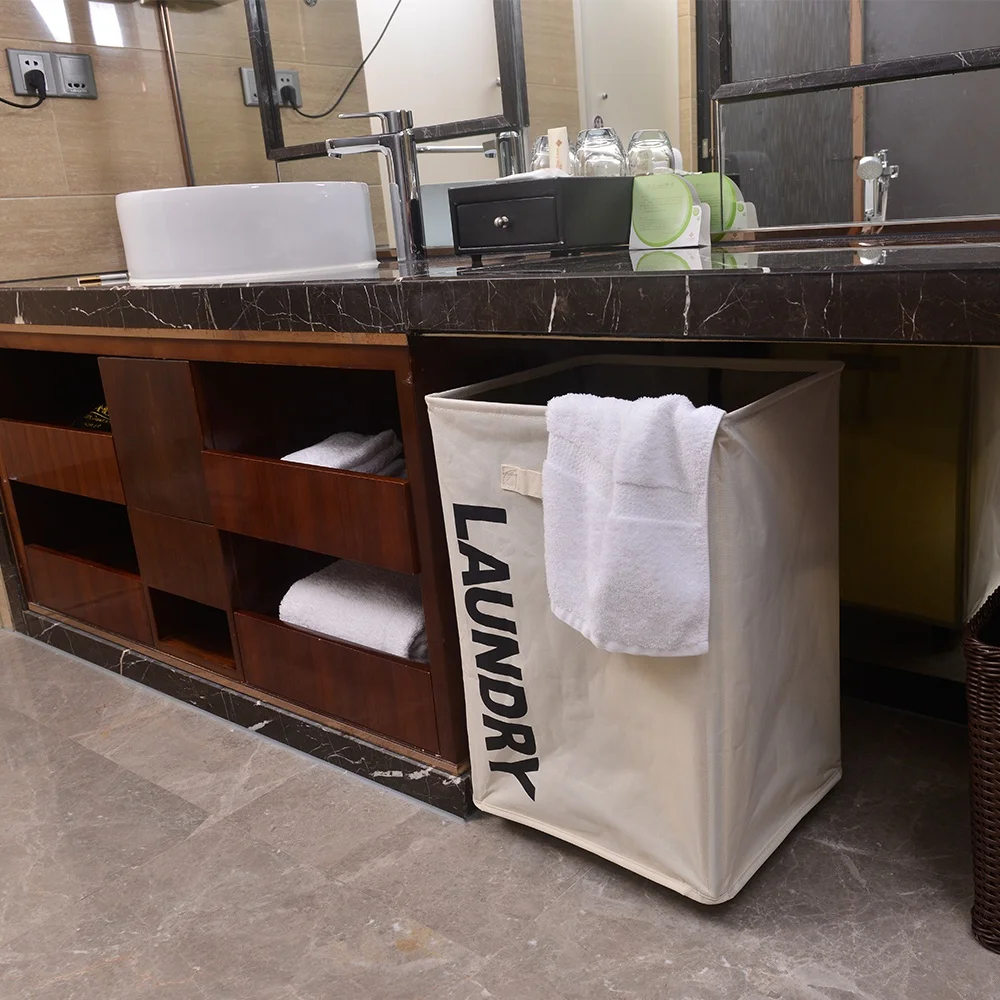 Polyester Fabric Foldable Laundry Basket