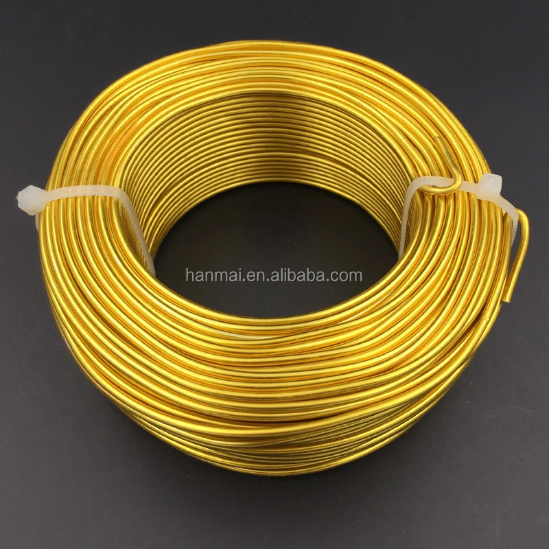 craft wire aluminium wire 1mm 2mm gold plating 0.5kg per pack  Flexible Wire