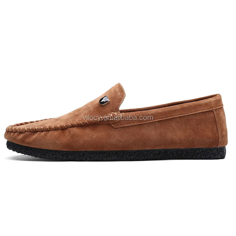 China Wholesale Stylish Soft Suede Loafer Slip-on Driving Shoes for Men