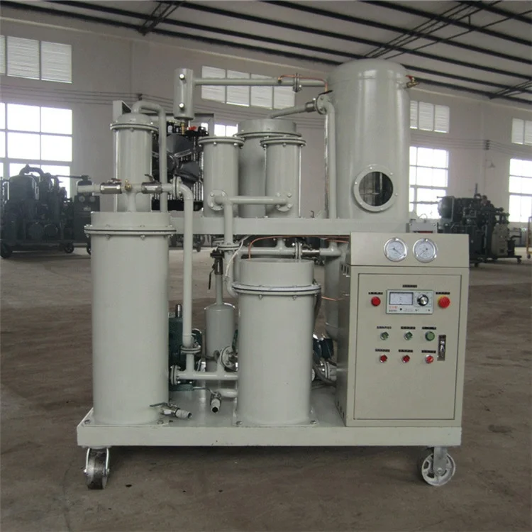 Zhongneng oil purifier deal with lube oil hydraulic oil with vacuum system