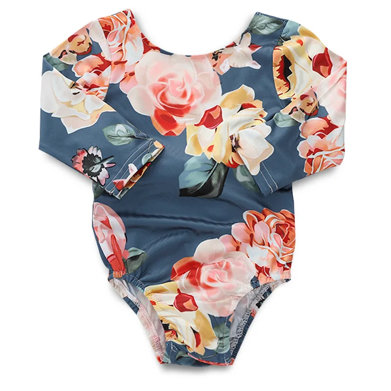 
Newborn lace bow rompers Infant floral print Bodysuit Baby Kids Girl Romper Jumpsuit Clothes Outfits 