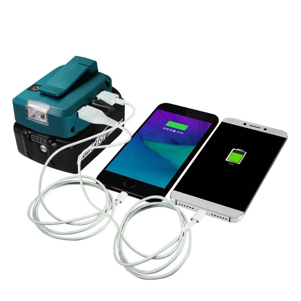 Manufacturer Price Portable Cordless ADP05 Adapter For Makita Battery Power Source Two USB port charging For Electric