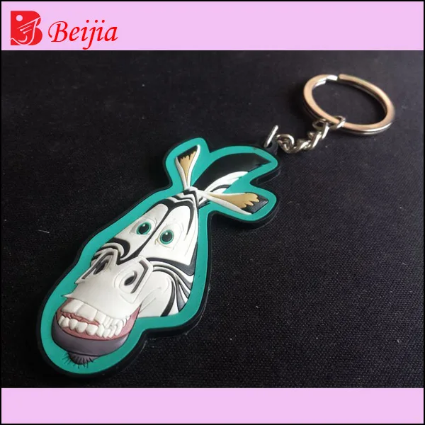 Best give away gifts glow in dark custom logo 2D/3D soft rubber keyring,pvc keychain
