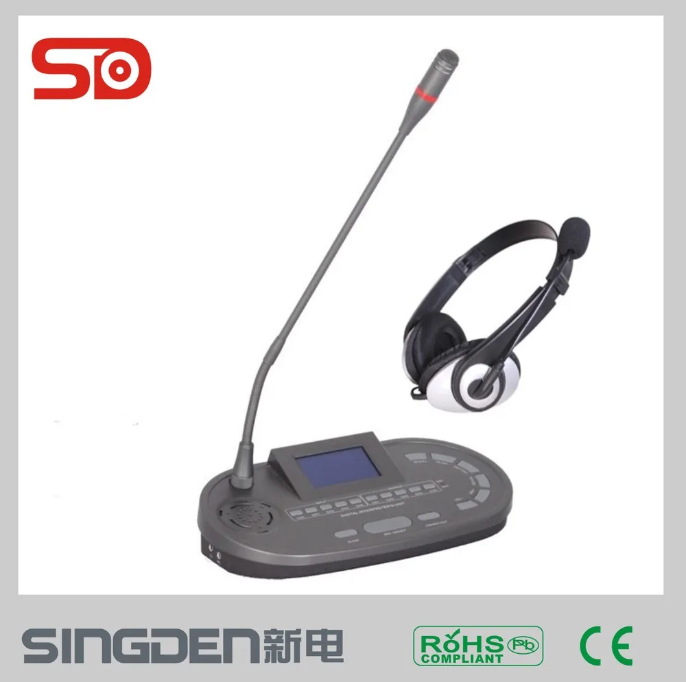 превосходное качество микрофон интерпретации переводчика консоль singden