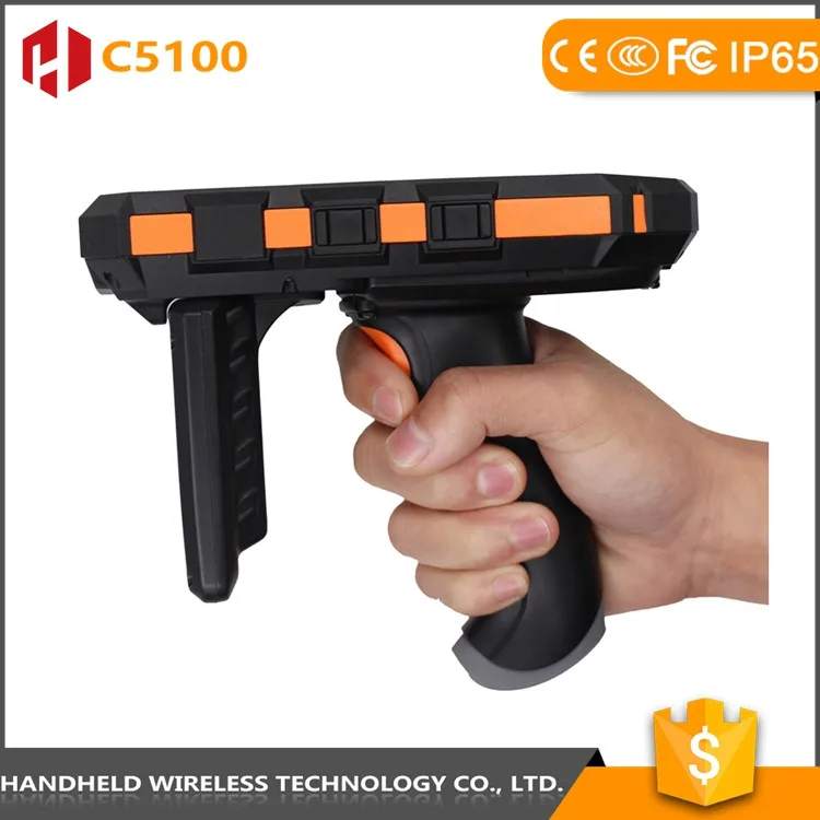 Портативный Беспроводной C5100 прочный IP 65 android usb sim uhf rfid-считыватель