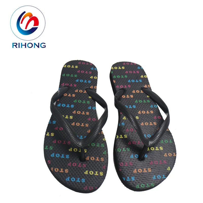 Fashion Printing Anti Slip Bath Nude Beach oem design custom woman summer flip flop