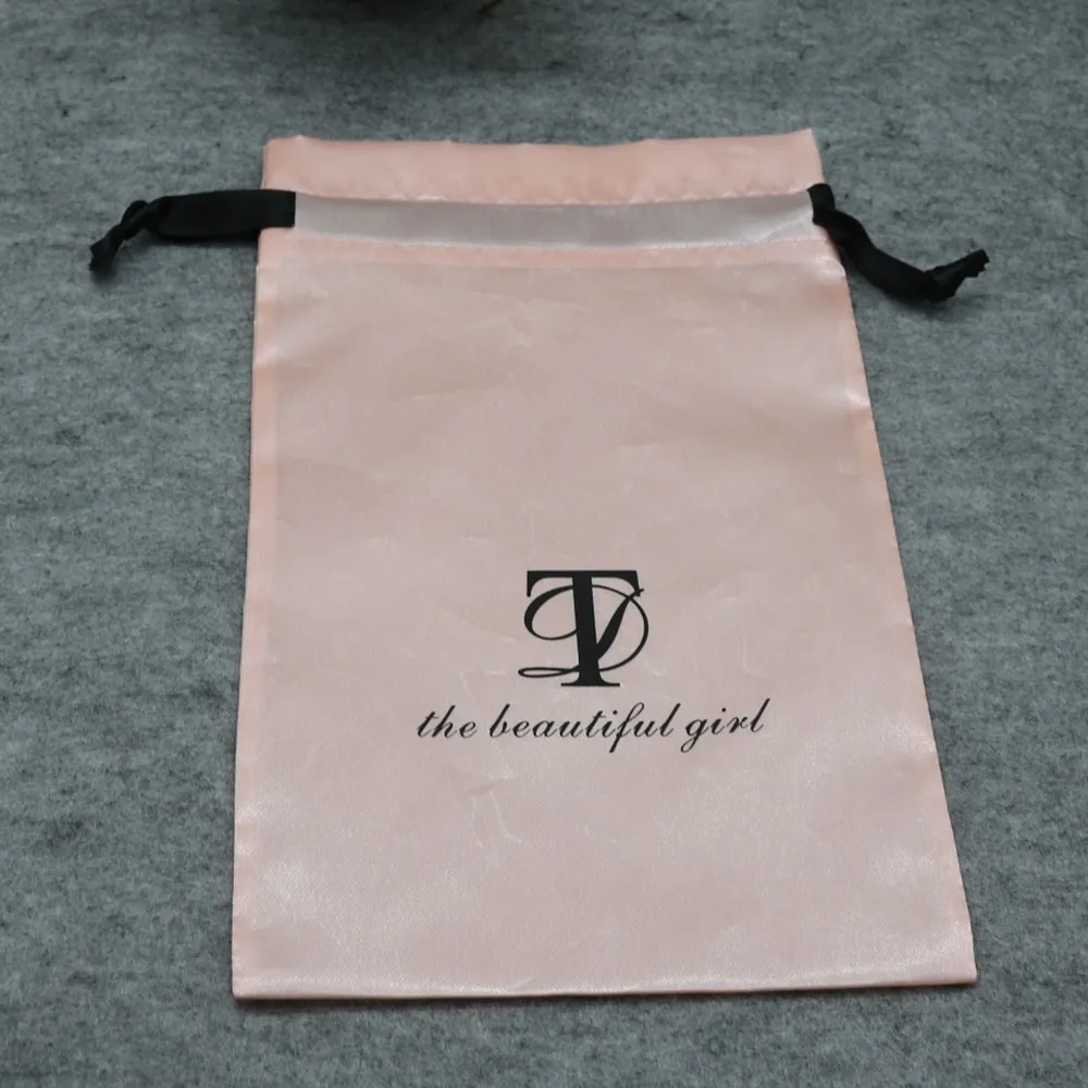 Hot Selling Colorful Satin Dust Bag Shoe Cosmetic Bags Drawstring Pouch