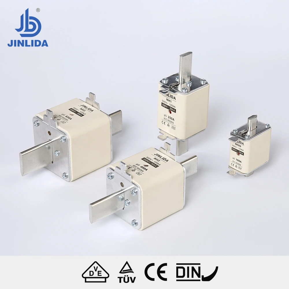 
Низковольтные квадратные трубы HRC, фарфоровые нГн электрические предохранители 