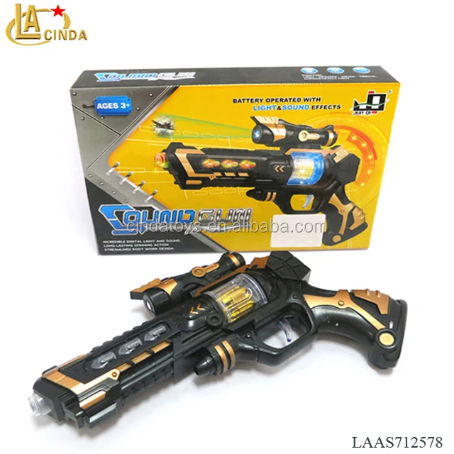 Infrared electric gun,kids Voice guns with light and projection function,plastic toys Revolver