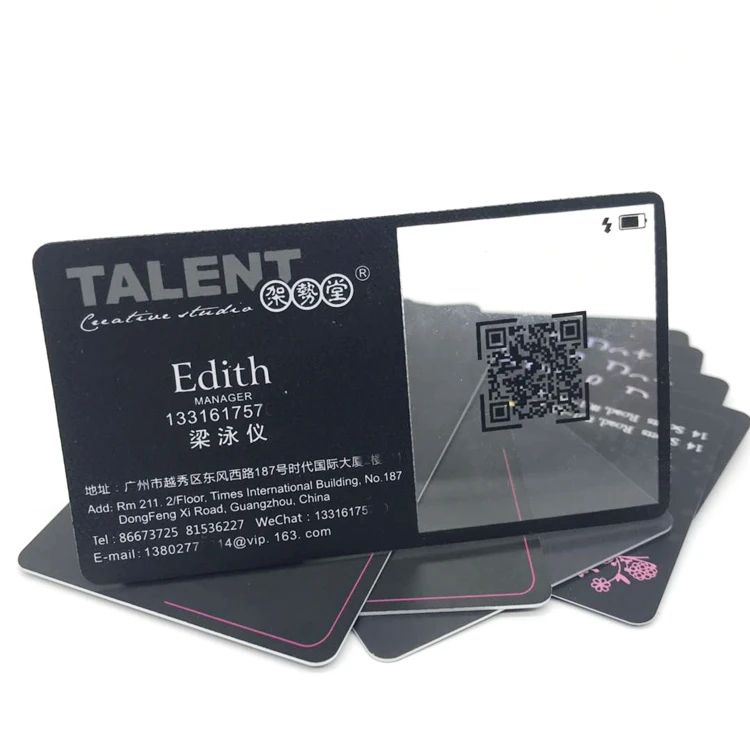 Factory Price Personalized Plastic Cards Custom Design PVC Printing Clear Card Transparent Plastic Gift PVC Business Card