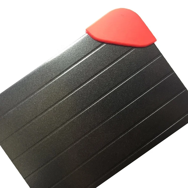 China Wholesale Medium size  Rapid thawing plate aluminum meat fast defrosting tray with corner