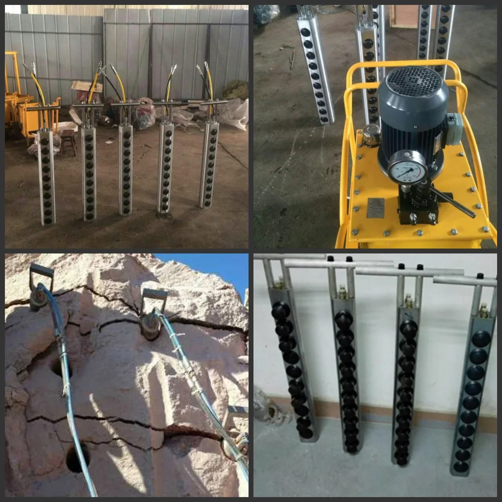 Darda powerful hydraulic 220v stone splitter  and 42mm Plunger splitting machine