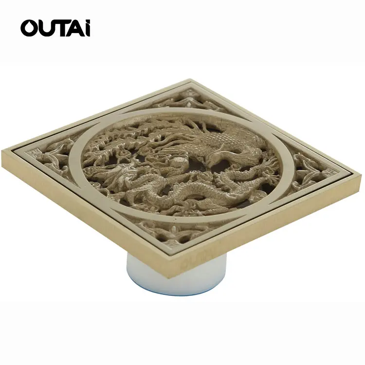 Индивидуальные декоративные латунь ванная комната Роскошный узор дизайн напольная дренажная решетка крышка