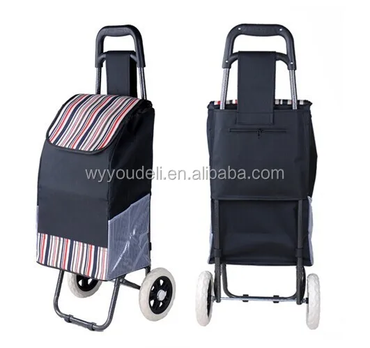 600D china jiafei products folding cleaning Metal Luggage Cart Shopping trolley/ Cart