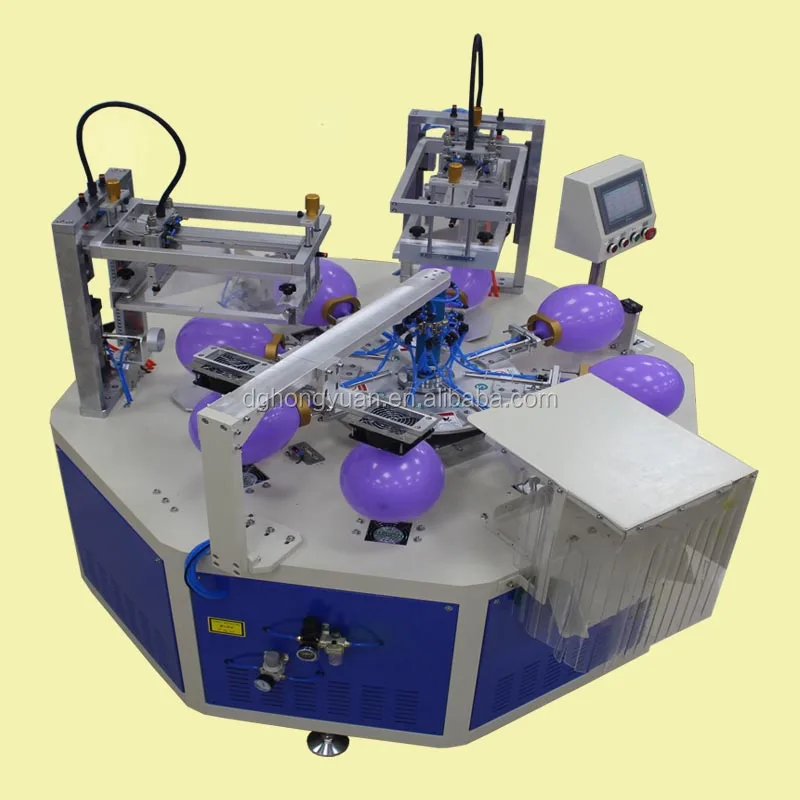2 Color Automatic Balloon Silk Screen Printer Machine For Sale