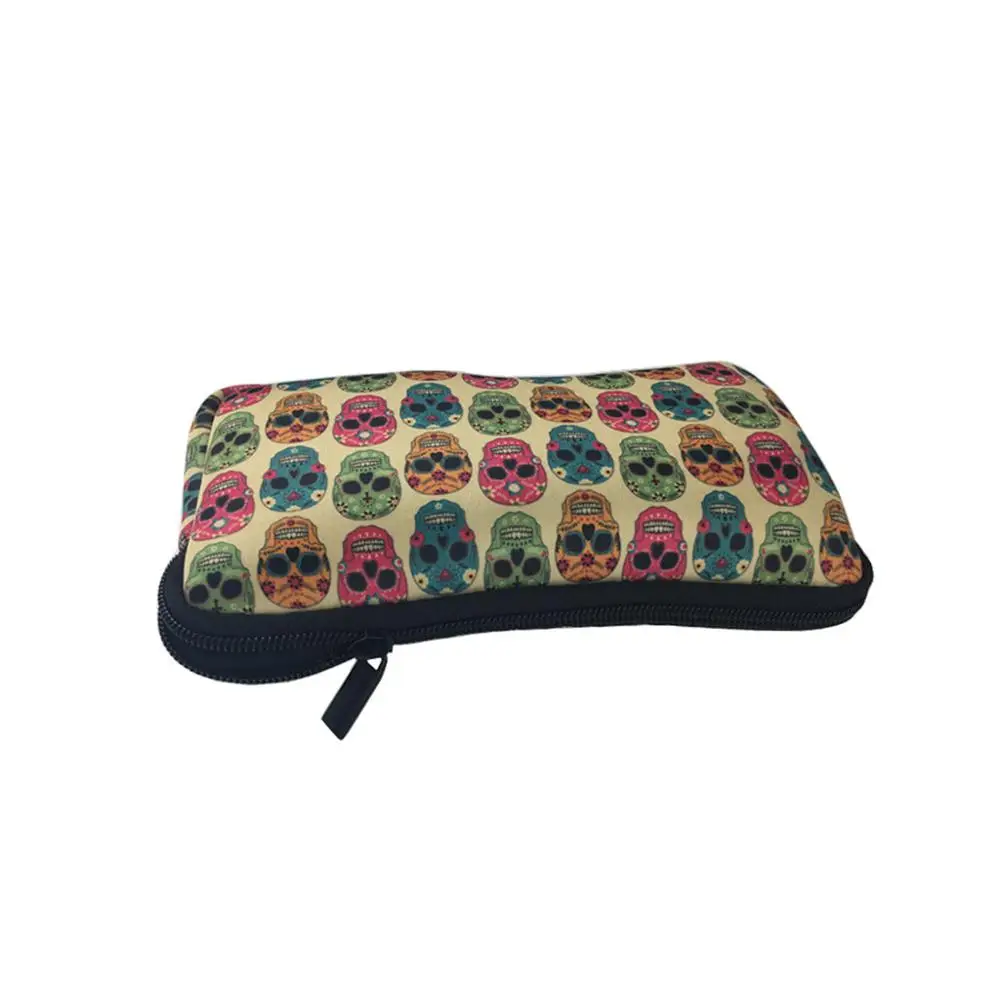 Designed Neoprene Sublimation Zipper Flat Custom Make Up Pouch Bag Cosmetic Bag