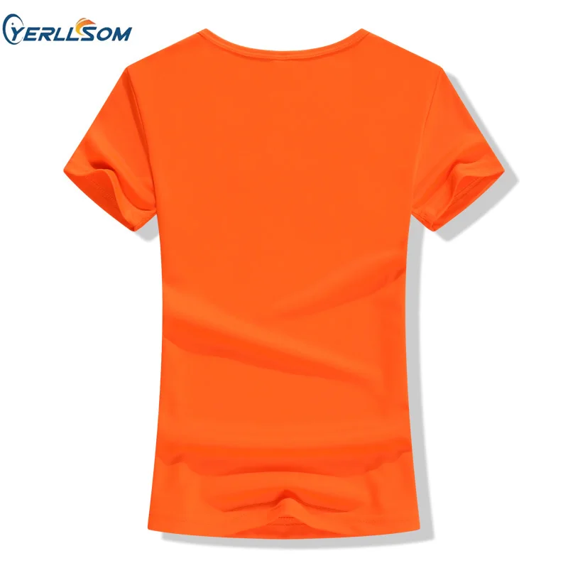 New launched mesh slim fit casual women T-shirt, sports Fast Dry, breathable printed Polyester tshirt with unique charm