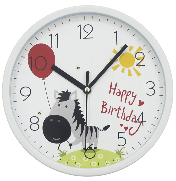 Fashion Promotion 8 inch cartoon wall clock  for home decor wholesale