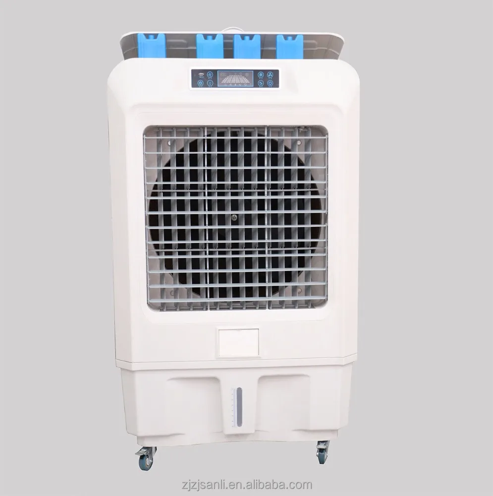 Water hydronic cooling solar power desert Dubai portable evaporative air cooler