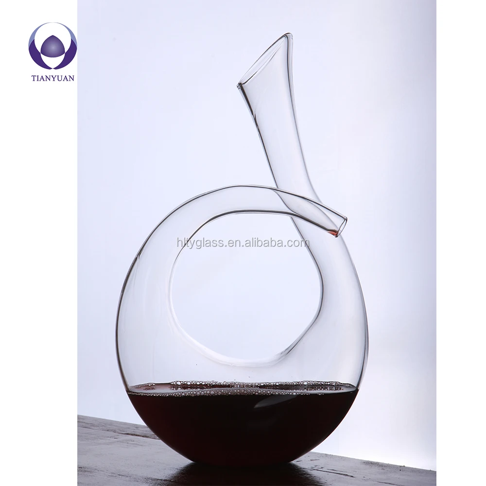 borosilicate glass products clear color glass wine decanter