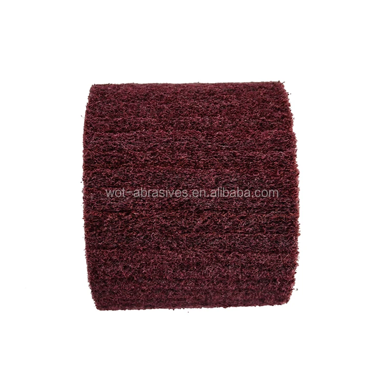 China Manufacture Wire Drawing Non Woven Polishing Wheel