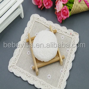 Bebevisa 2021 Праздничная Новая оптовая продажа Konnyaku губка для лица/BebeVisa Лавандовая овальная Коньячная мытья