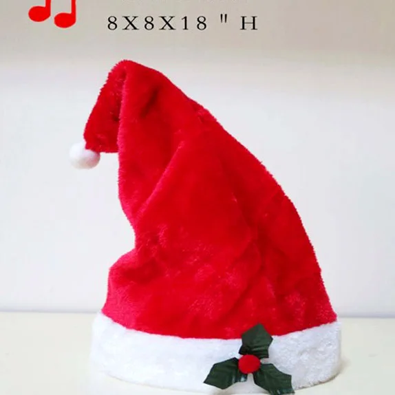 Забавная Новинка электрическая танцевальная шапка Санты с музыкальными колокольчиками