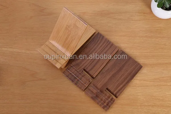 Totally natural and high-quality home accessories, desk phone accessory removable bamboo mobile phone holder