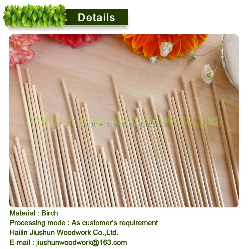 
Best Selling round wood stick / wooden skewer 