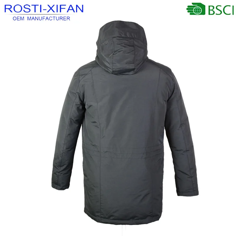 
Woodland Winter Men Parka with Hood Padded Outdoor Windbreaker Skiing Jacket 