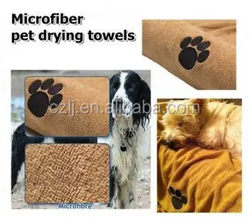 buy direct from china factory Microfiber cleaning cloth  pet drying towel/microfiber pet cleaning towel  with cheap  price
