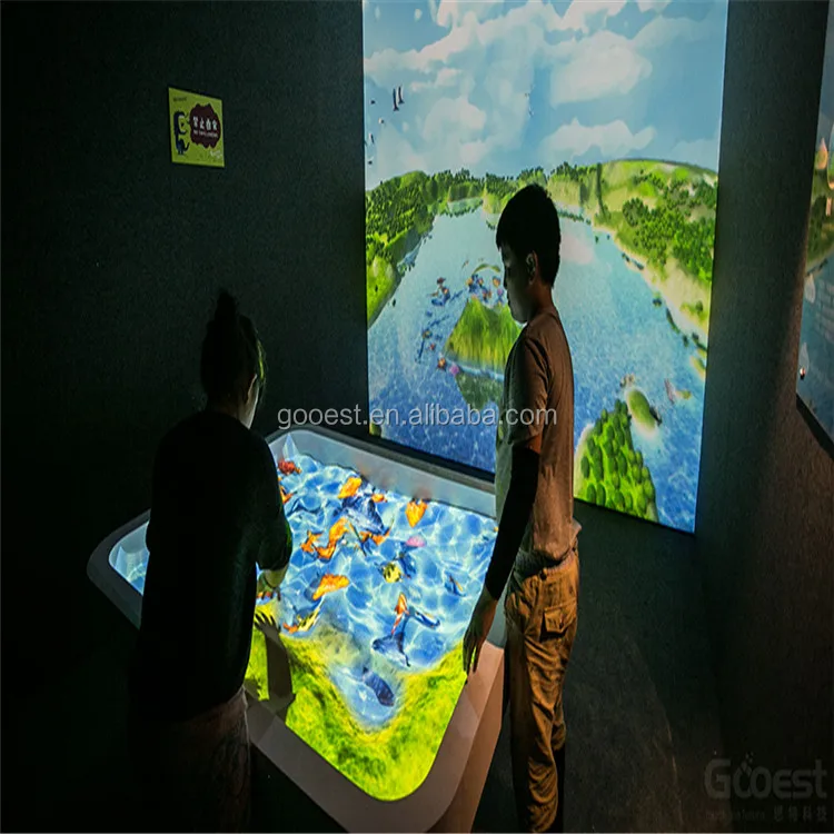 
interactive projection games amusement park AR products interactive fantastic sand table interactive floor game 
