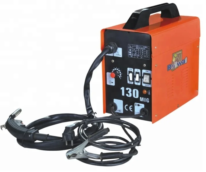 Rolwal Portable Electric AC Transformer Gas Gasless Co2 Arc Mag Mig Welding Plant Welder Machine 120 amp 130 amp MIG Welder