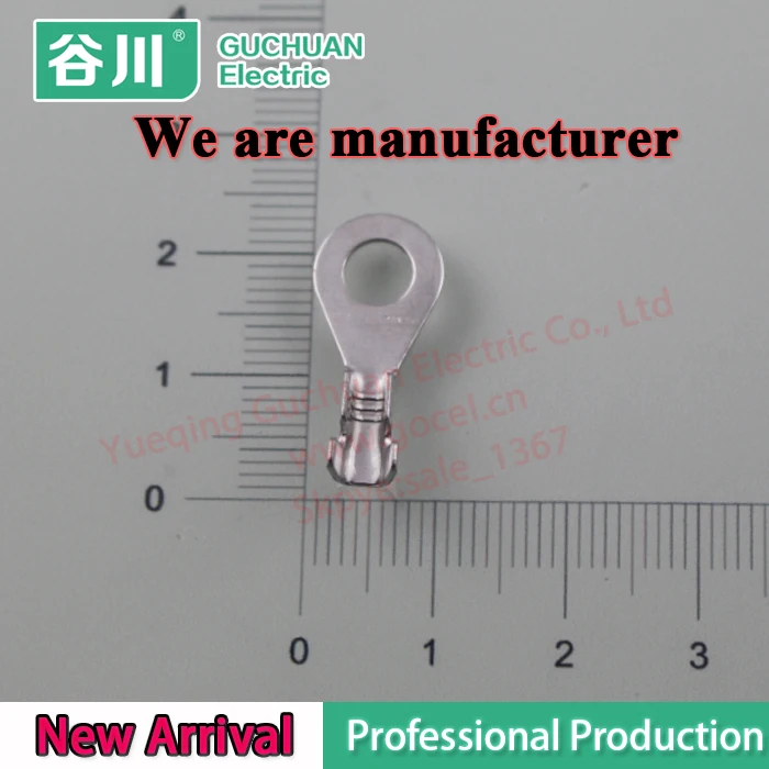 5mm hole size terminal lugs ring type,brass earth terminal,DJ431-5