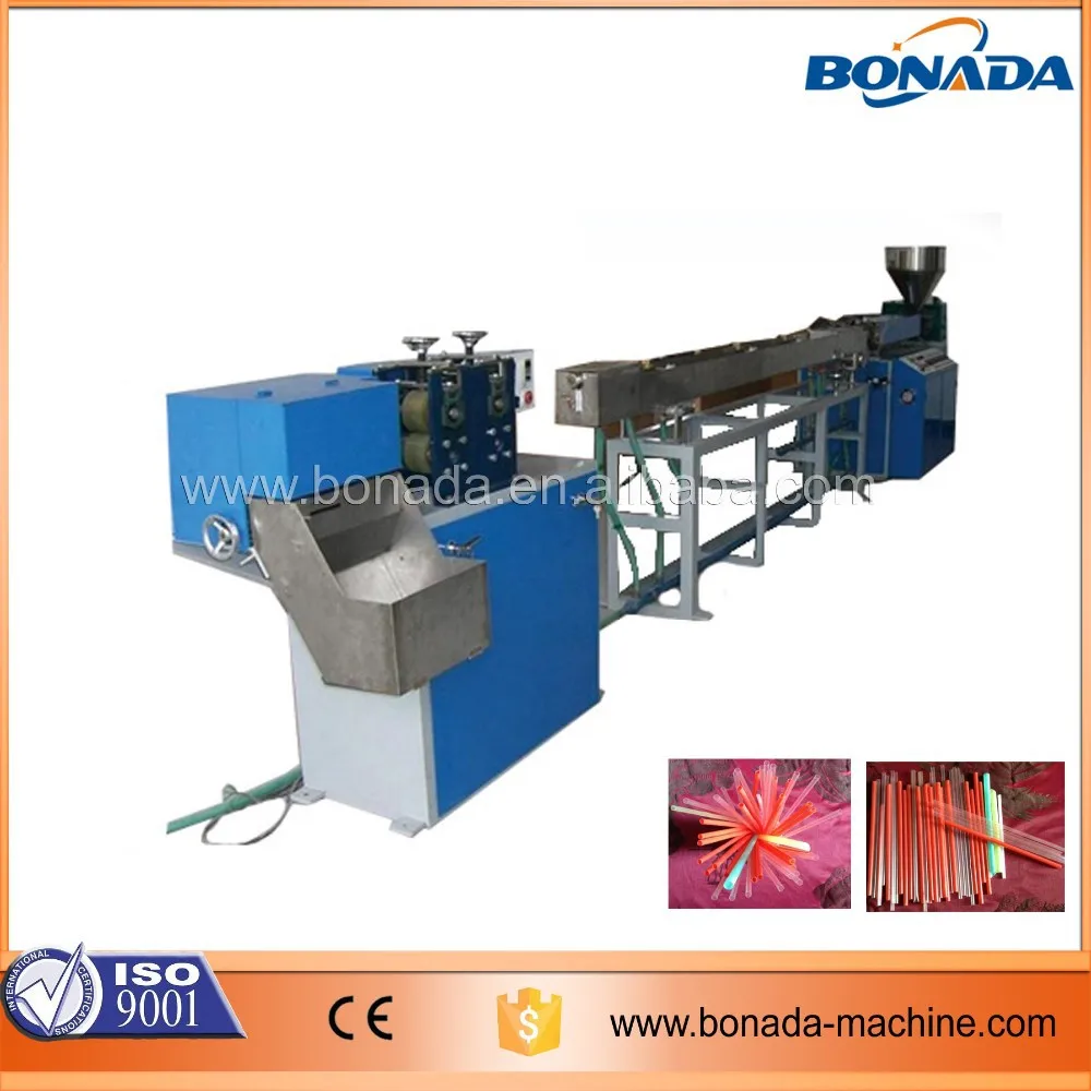 chinese factory PP/PE three color drink sucker making machine / production line