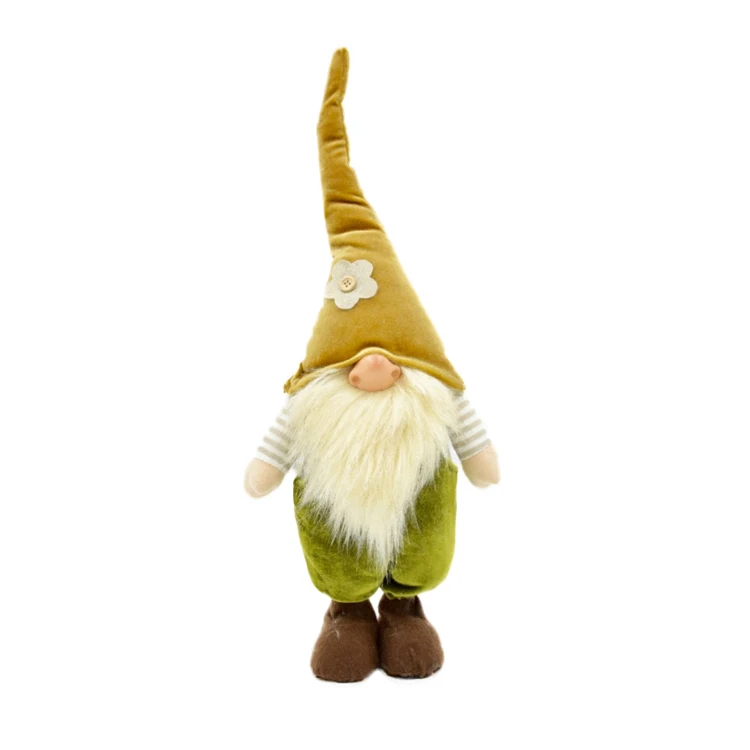 Nordic European Style Easy Spring Decorating Ideas For The Home Plush Easter Gnome Decor With Yellow Hat Decorations