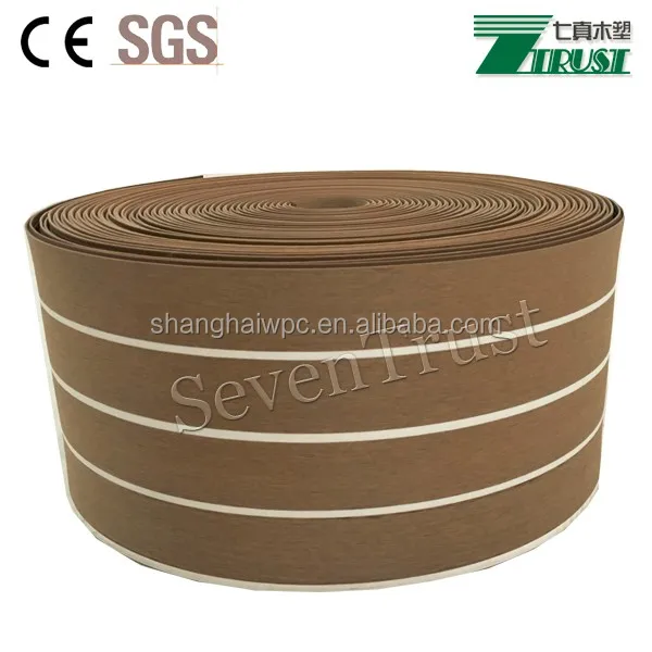 pvc rubber raw material boat decking flooring for yacht and ship