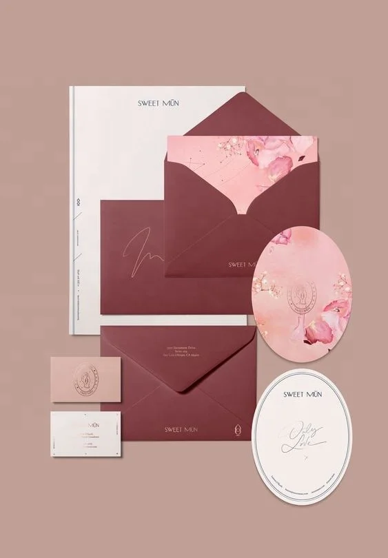 
Luxury Paper Cardstock Printing Letterpress Wedding Invitations for greeting card 