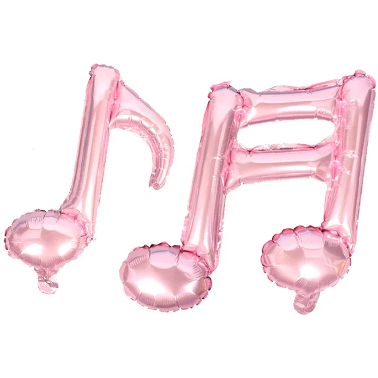Wholesale colorful musical notes shape foil balloon baby toy for party decoration