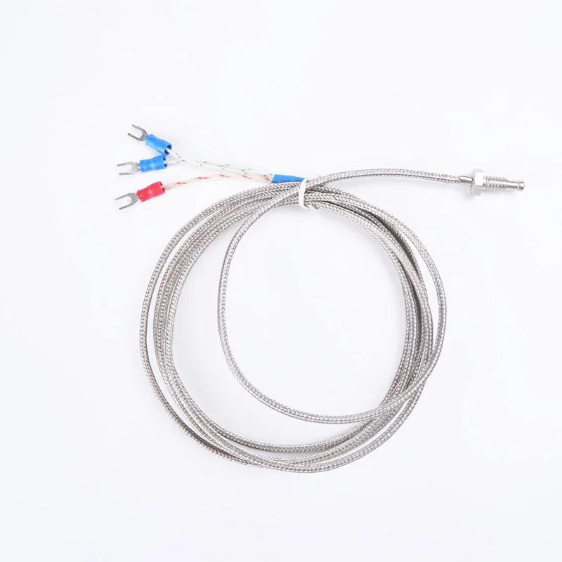 PT100 Screw Thermocouple M6 Screw PT100 Temperature Sensor PT100 Thread Thermal Resistance