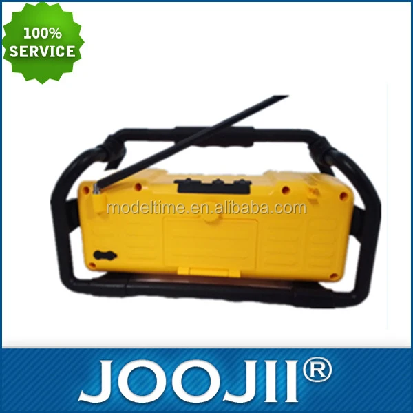 Anti-shock Construction Site FM Radio with USB Charging Port for Mobile Phone