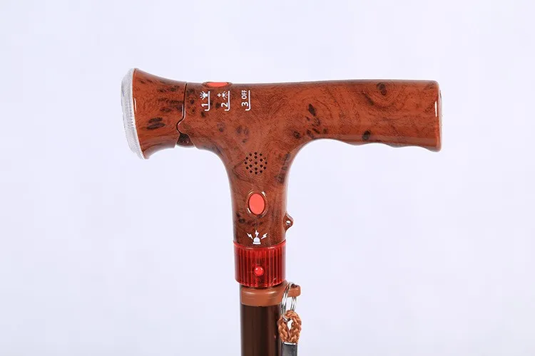 Bamboo Shape Canes for Outdoor Sports and Hiking Faucet Handle Canes for Old Men Rehabilitation Therapy Supplies