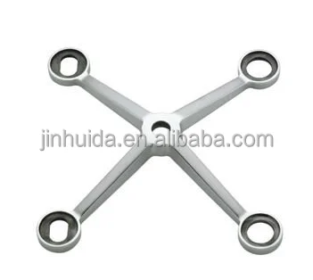 building glass spider connection fittings 200mm 304ss four arms spider polish finish flange clips 90 degree elbow glass catches