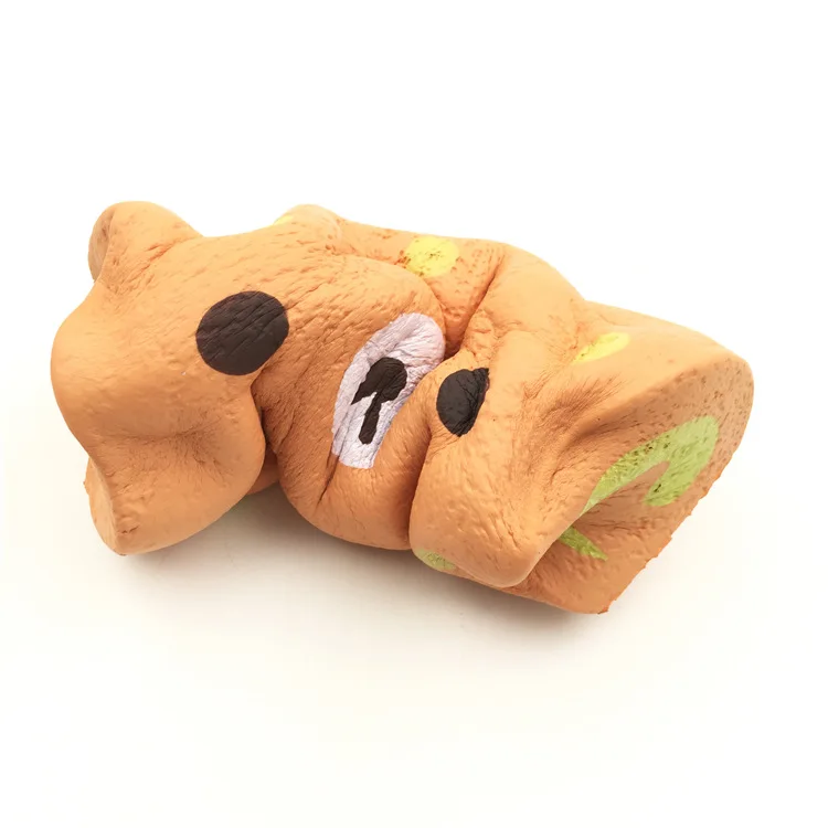 New Toys For Child PU Foam Anti Stress Eco Friendly Bear Cake Roll Squishy