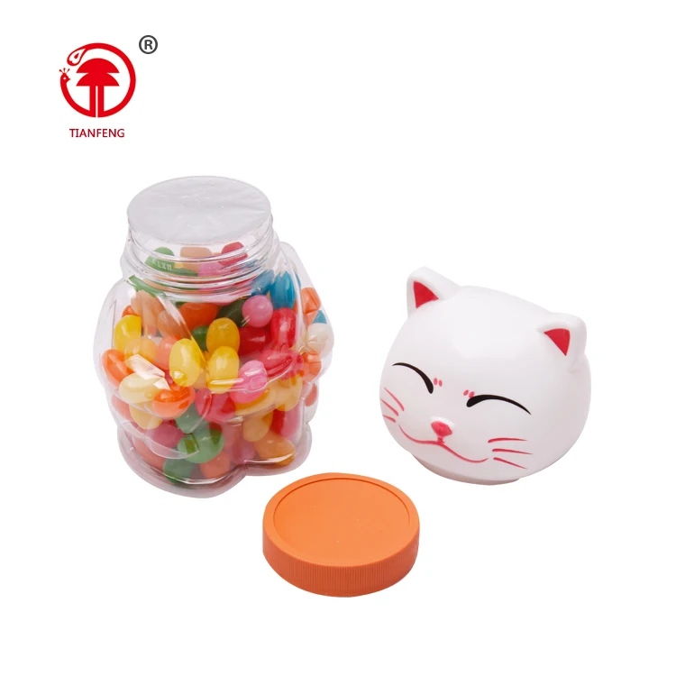 Jelly bean toy candy sweet candy with cartoon cat packing for children